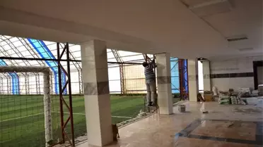 Gülşehir'de halı saha tamamlanıyor