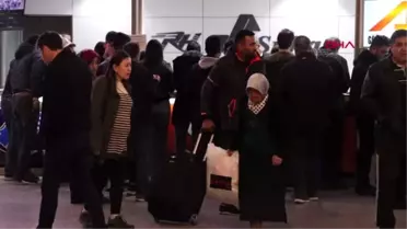Rize'de otobüs terminalinde tatil yoğunluğu