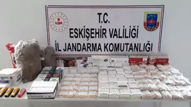 Jandarma ekipleri kaçak sigara üretimi yapan 2 şüpheliyi yakaladı