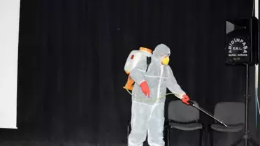 Kamu binalarında dezenfeksiyon çalışmaları başlatıldı