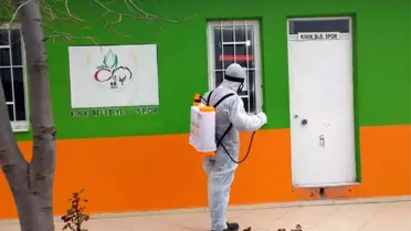 Kınık ve Çiğli'de koronavirüsüne karşı dezenfekte