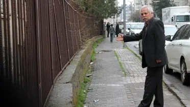 Asfalt çalışmaları sonrası yükü taşıyamayan istinat duvarı tehlike saçıyor