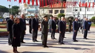 Aydın'da Çanakkale şehitleri için çelenk sunuldu