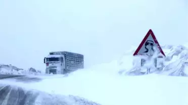 Hakkari yolunun iki noktasına çığ düştü (2)