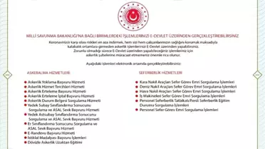MSB bakanlığa bağlı işlemleri e-Devlet'e taşıdı