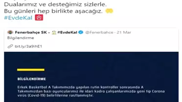 Sivasspor'dan Fenerbahçe'ye geçmiş olsun mesajı