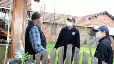 Polis ekipleri şehit babasının ihtiyaçlarını karşıladı