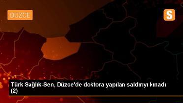Türk Sağlık-Sen, Düzce'de doktora yapılan saldırıyı kınadı (2)