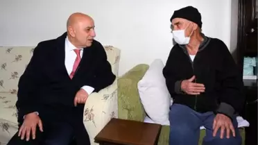 Belediye başkanından İhsan Amca'ya ziyaret