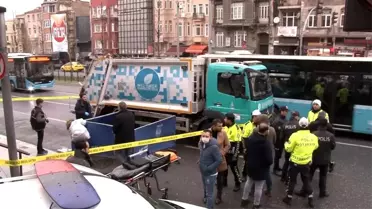 İstanbul'un göbeğinde talihsiz gencin feci ölümü kamerada