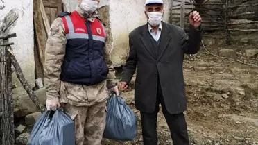 Kavak SYDV'dan gıda ve dezenfektan yardımı