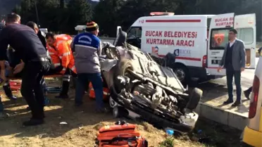 Burdur'da trafik kazası: 1 ölü,5 yaralı
