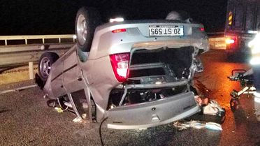 Manisa'da trafik kazası: 1 ölü, 3 yaralı
