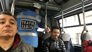 Yüzde 50 yolcu denetimi yapılan minibüste şaşkına uğratan manzara!