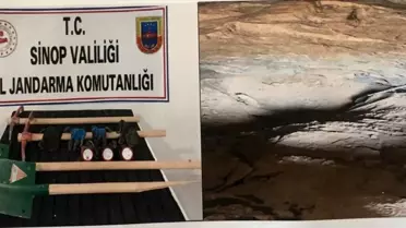 Sinop'ta izinsiz kazı operasyonunda 5 şüpheli yakalandı