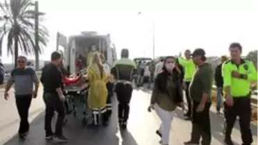 Acı içinde kıvanan yaralıya ilk müdahale olay yerinde yapıldı