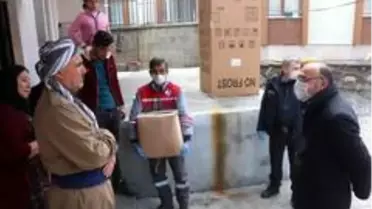 Çukurca belediyesi ve ilçe emniyetinden ortak yardım kampanyası