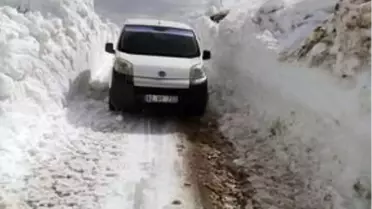 Hadim'de yayla yollarında kar temizleme çalışmaları