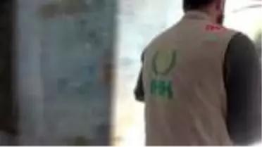 HATAY İHH'dan, İdlib'te 4 odalı evde yaşayan 42 yetime yardım yapıldı
