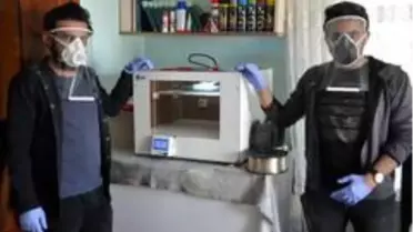 (Özel) Yüksekovalı iki kardeş sağlık çalışanları için evde maske üretimine başladı