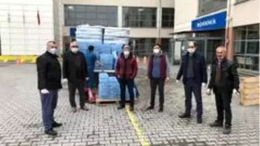 Sağlık çalışanlarına 17 bin 461 adet içme suyu teslim edildi