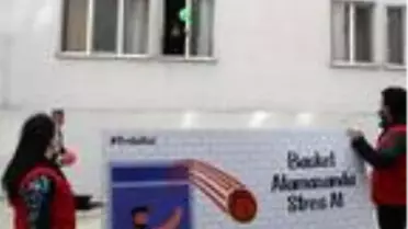 Karantinada 'basket atma' etkinliği