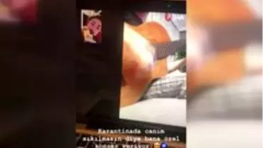 Korona virüs tedavisi gören Dilan Çıtak Tatlıses'e moral konseri
