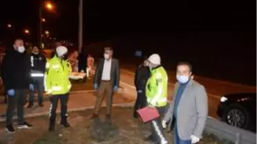 Havza'da polislere sürpriz kutlama