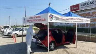 Tekirdağ'da araçlar için 'Mobil Dezenfeksiyon İstasyonu' kuruldu