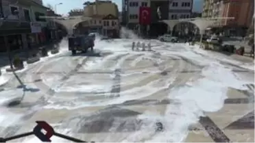Balıkesir'de koronavirüse karşı jeotermal suyla temizlik