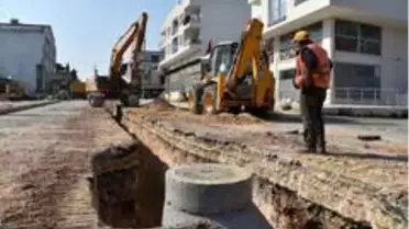 Kuyluk'ta kanalizasyon sorunu çözülüyor