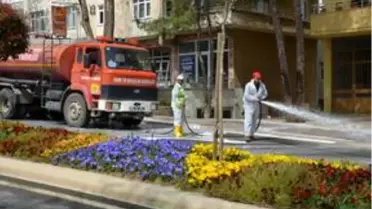 Malkara'da sokaklar dezenfekte edildi