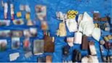 Teröristlere ait mühimmat ve malzemeler ele geçirildi