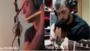 Korona nedeniyle eve kapanan müzisyenlerden klip