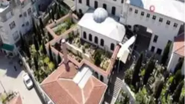 Aziz Mahmut Hüdayi türbesi havadan görüntülendi
