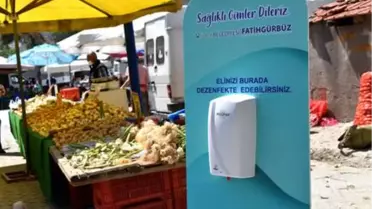 Foça pazarlarında kovid-19 tedbirleri