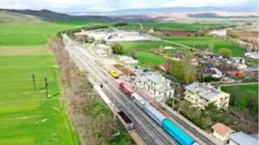 Modernize edilen Samsun-Sivas demir yolu hattında ilk yük treni sefere başladı