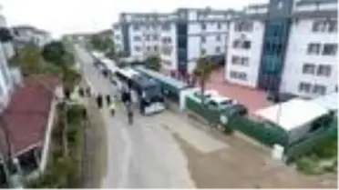 Sinop'ta karantina süresi dolan 237 kişi, evlerine uğurlandı