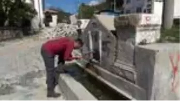 2 bin yıldır akan ölüler çeşmesinden su içiyorlar