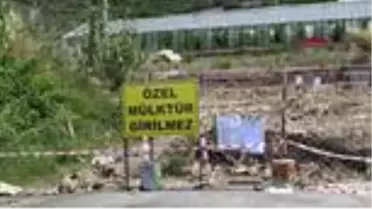 ANTALYA Alanya'da 'tapulu alanım' deyip, yolu kapattı