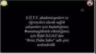 Sanatçılar ile tıp öğrencileri, sağlık çalışanlarının mücadelesine 'Sanat Sağlık Elele' projesiyle...