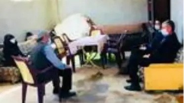 Kaymakam Gülyer'den şehit ailelerine ziyaret