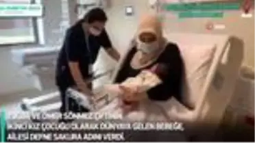 Çam ve Sakura Şehir Hastanesi'nin ilk bebeği Defne Sakura oldu