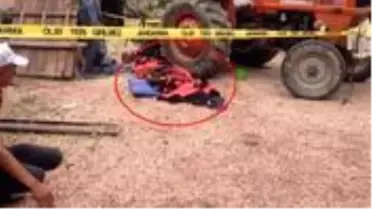 Traktör ile çapa motorunun arasına düşen çiftçi feci şekilde can verdi