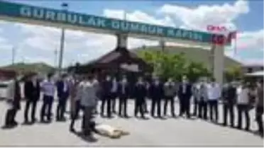 AĞRI Yük taşımacılığına açılan Gürbulak Sınır Kapısı'nda kurban kestiler