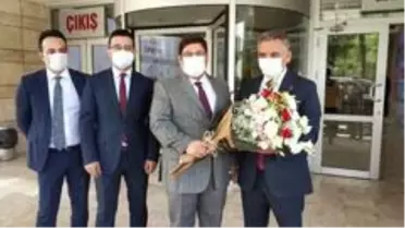 Başsavcı Kılıç'tan Vali Kaymak'a veda çiçeği