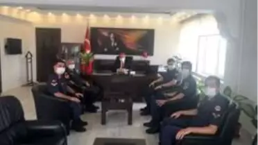 Jandarma Komutanı Sökmen'den Kaymakam Öztürk'e ziyaret