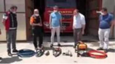 Emet Belediyesi'ne acil durum malzeme desteği