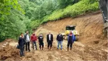 Su bölgesine ulaşmak için yol çalışması başladı