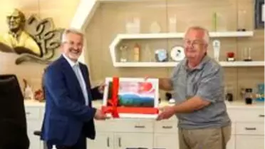Gömeç Belediye Başkanı Mehmet Himam'dan, Turgay Erdem'e teşekkür ziyareti